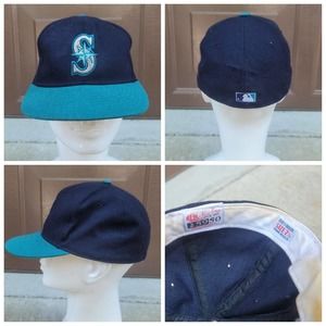 New Era Pro Model 100% Wool Seattle Mariners Fitted Hat